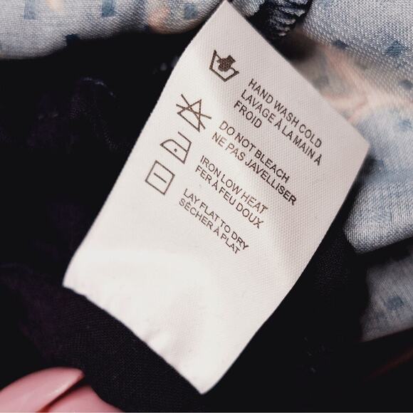 Saltwater LUXE Alyvia Midi Dress M Dark Ivy Floral Cottage Boho Smocked Puff - Picture 11 of 14